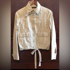 LADIES NICHOLAS KIRKWOOD TAN SPRING / FALL JACKET - XS